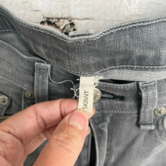 Rag & Bone Women's Skinny Slim Gray Wash Buxton Stretch Jeans Mid RIse Size 25 - Picture 4 of 10